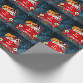 Draaiende hond van de beagle cadeaupapier (Hoek)