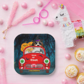 Draaiende hond van de beagle papieren bordje (Feest)