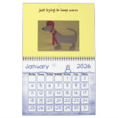 draaiende hondenkalender kalender (Jan 2026)