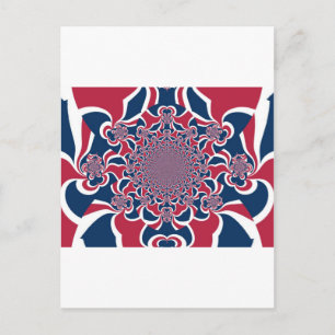 Draaiende Kaleidoscoop Art Print Briefkaart