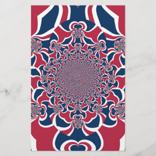 Draaiende Kaleidoscoop Art Print Briefpapier