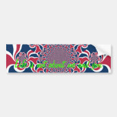 Draaiende Kaleidoscoop Art Print Bumpersticker (Voorkant)