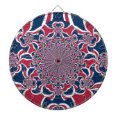 Draaiende Kaleidoscoop Art Print Dartbord (Voorkant)