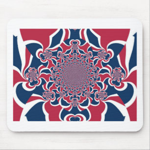 Draaiende Kaleidoscoop Art Print Muismat