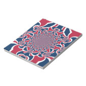 Draaiende Kaleidoscoop Art Print Notitieblok (Linkerzijde)