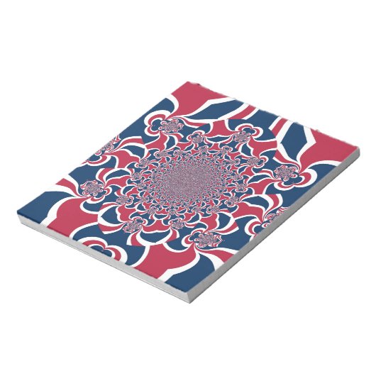 Draaiende Kaleidoscoop Art Print Notitieblok (Linkerzijde)