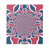Draaiende Kaleidoscoop Art Print Notitieblok (Voorkant)