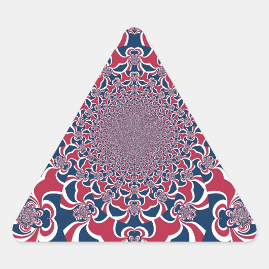 Draaiende Kaleidoscoop Art Print Sticker (Voorkant)