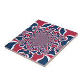 Draaiende Kaleidoscoop Art Print Tegeltje (Zijkant)