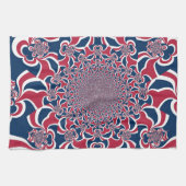 Draaiende Kaleidoscoop Art Print Theedoek (Horizontaal)