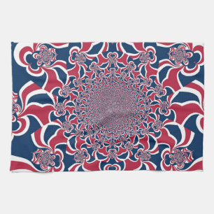 Draaiende Kaleidoscoop Art Print Theedoek