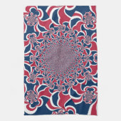 Draaiende Kaleidoscoop Art Print Theedoek (Verticaal)