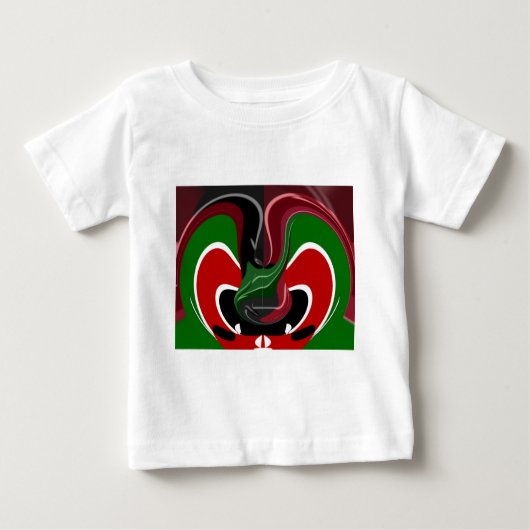 Draaiende Keniaanse vlag: een moderne motieven kun (Voorkant)