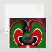 Draaiende Keniaanse vlag: een moderne motieven kun Briefkaart (Voorkant / Achterkant)