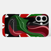 Draaiende Keniaanse vlag: een moderne motieven kun Case-Mate iPhone Case (Achterkant (horizontaal))