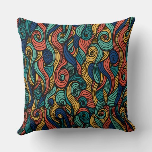 Draaiende kleuren – dynamiek voor uw huis kussen (Achterkant)