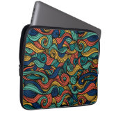 Draaiende kleuren – dynamiek voor uw huis laptop sleeve (Voorkant Rechts)