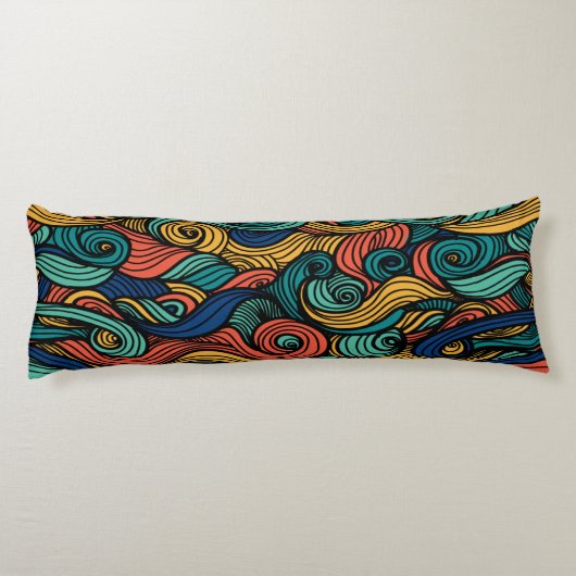 Draaiende kleuren – dynamiek voor uw huis lichaamskussen (Achterkant)