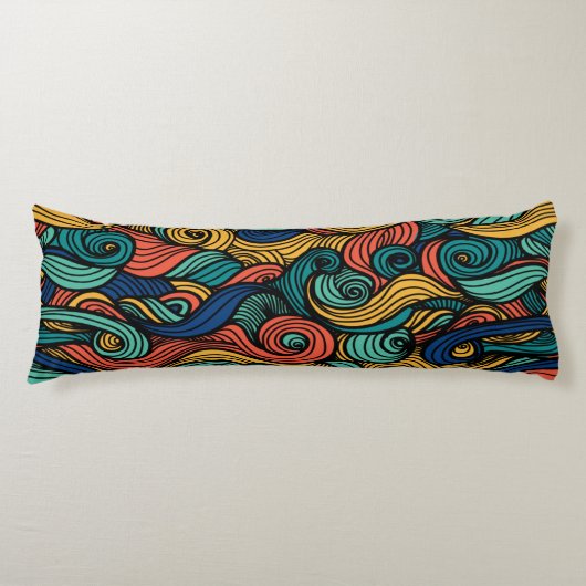 Draaiende kleuren – dynamiek voor uw huis lichaamskussen (Voorkant)