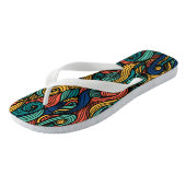 Draaiende kleuren – dynamiek voor uw huis teenslippers (Schuin)