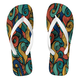 Draaiende kleuren – dynamiek voor uw huis teenslippers
