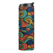 Draaiende kleuren – dynamiek voor uw huis thermosbeker (Gedraaid links)