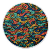 Draaiende kleuren – dynamiek voor uw stijl keramische knop (Voorkant)