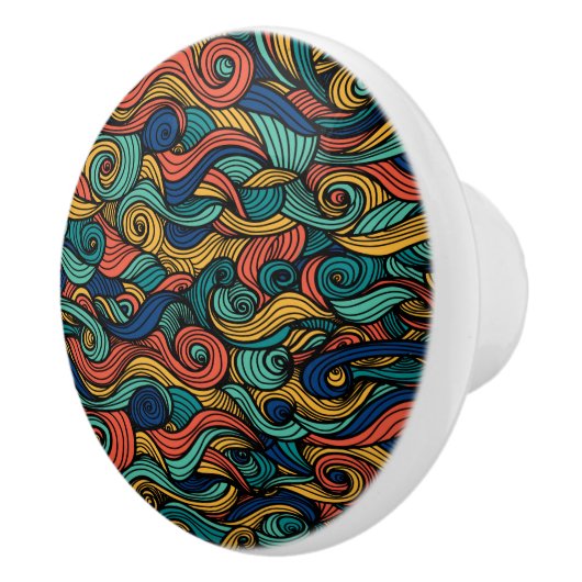 Draaiende kleuren – dynamiek voor uw stijl keramische knop (Rechts)