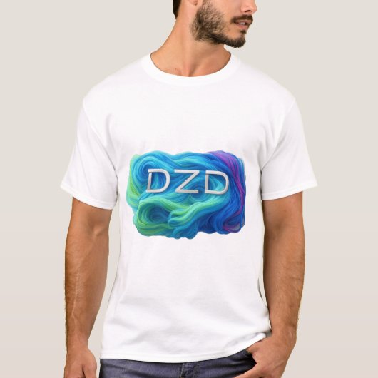 Draaiende kleuren DZD Logo T-shirt (Voorkant)