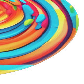 Draaiende Kleuren in Psychedelische Tunnel Snijplank (Hoek)