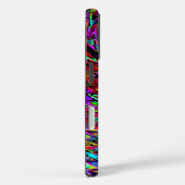 Draaiende kleuren Zigzag Patroon Case-Mate iPhone Case (Achterkant / Rechts)