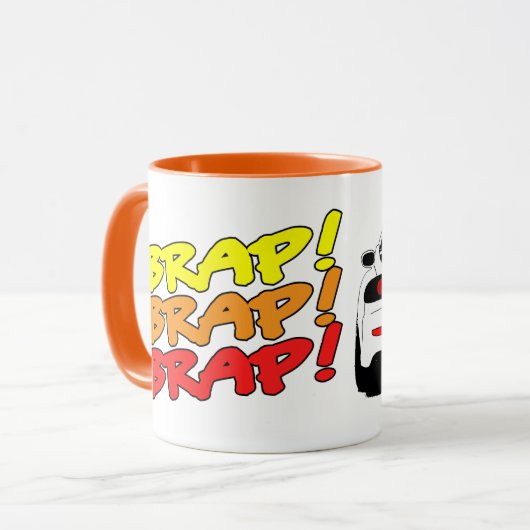 Draaiende koffiebeker mok (Voorkant links)