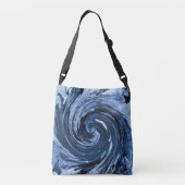 Draaiende krullende golf... crossbody tas (Achterkant)