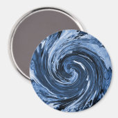 Draaiende krullende golf... magneet (Voorkant / Achterkant)