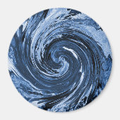 Draaiende krullende golf... magneet (Voorkant)