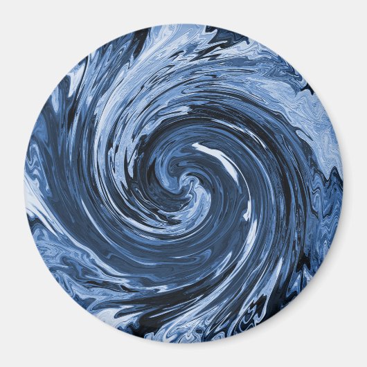 Draaiende krullende golf... magneet (Voorkant)