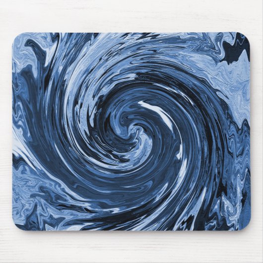 Draaiende krullende golf... muismat (Voorkant)
