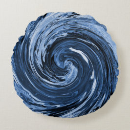 Draaiende krullende golf... rond kussen