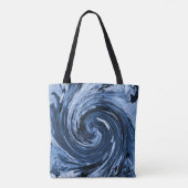 Draaiende krullende golf... tote bag (Achterkant)