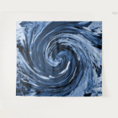 Draaiende krullende golf... wandkleed (Voorkant (horizontaal))