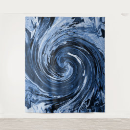 Draaiende krullende golf... wandkleed