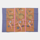 Draaiende lichamen Circus Kitchen Towel Theedoek (Horizontaal)
