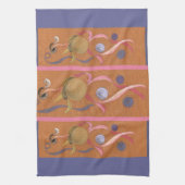Draaiende lichamen Circus Kitchen Towel Theedoek (Verticaal)