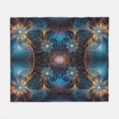 Draaiende mandelbrot motieven fleece deken (Voorkant (Horizontaal))