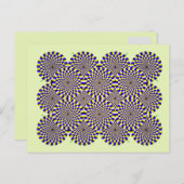 Draaiende optische illusie briefkaart (Voorkant / Achterkant)