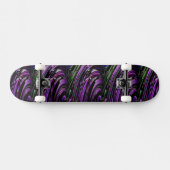 Draaiende Paarse Skateboard (Horizontaal)