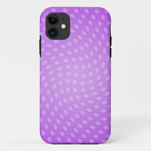 Draaiende Paarse Stippen Case-Mate iPhone Case (Achterkant)