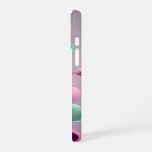 Draaiende Pastelverf _ iPhone case 16 Hoesje (Linkerkant)