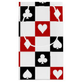 Draaiende pokerpak patroontas klein cadeauzakje (Achterkant)