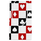 Draaiende pokerpak patroontas klein cadeauzakje (Voorkant)